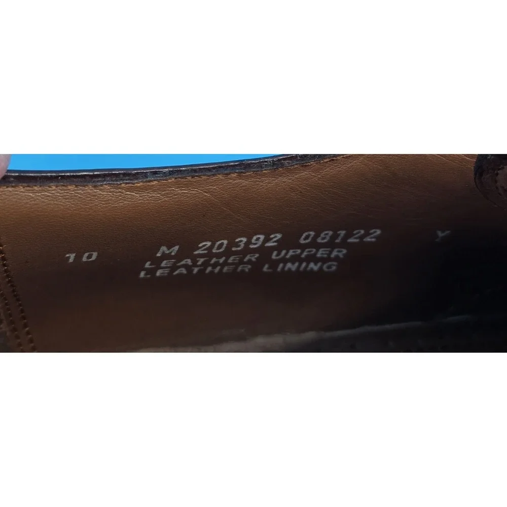 Bostonian Classics Oxfords Dress Shoes‎ Men's 10 Burgundy Leather Cap Toe Office